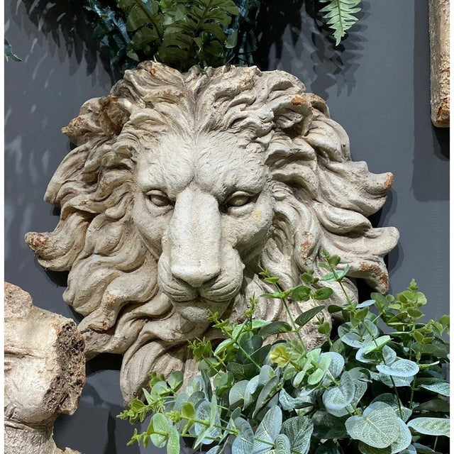 Vintage Lion Head Wall Hanging
