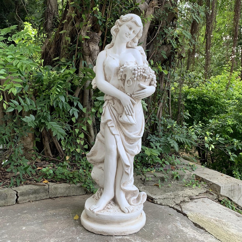 Grecian Lady With Flowers