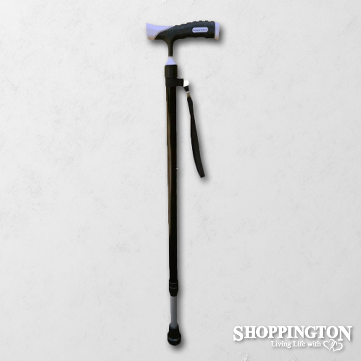 Walking Stick - Adjustable Black Beige