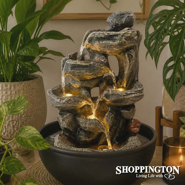 Water Fountain - Stone & Wood (indoors)