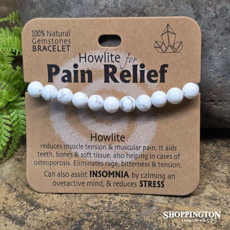 Wellbeing Gemstone Bracelets - Howlite