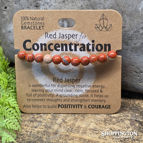 Wellbeing Gemstone Bracelets - Red Jasper