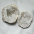 White Quartz Geode (half) - approx 10cm #3