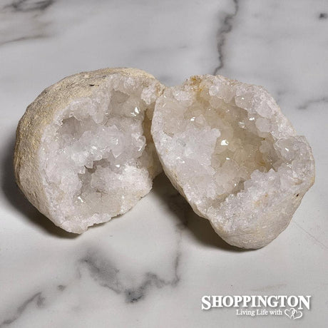 White Quartz Geode (half)
