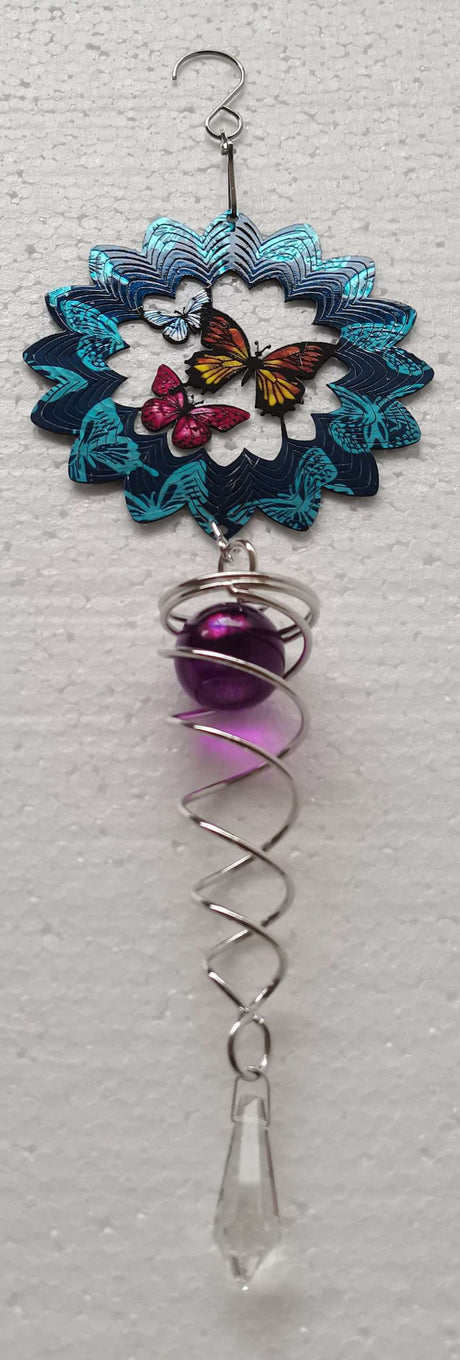 Wind Spinner - Butterflies 25cm