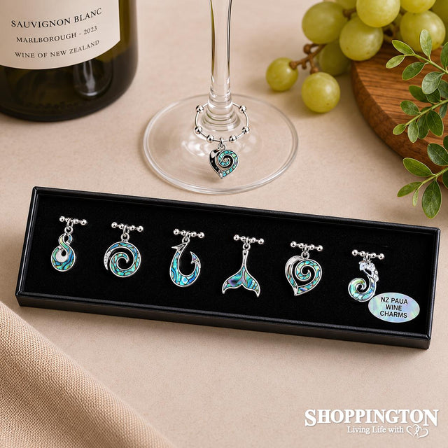 Wine Charms - Kiwiana Paua Inlay