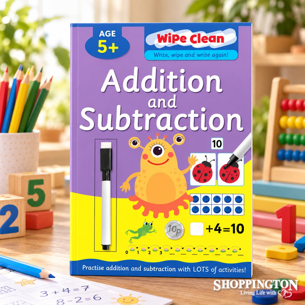 Wipe Clean Addition & Subtraction Age 5+