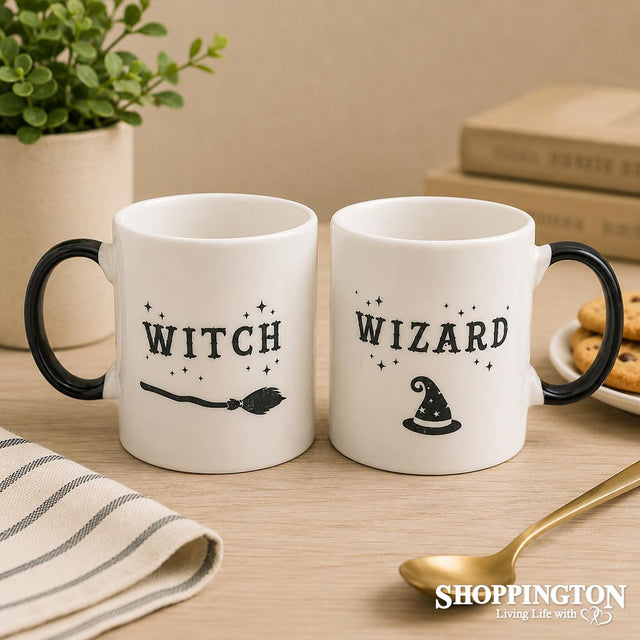 Witch & Wizard Mug Set