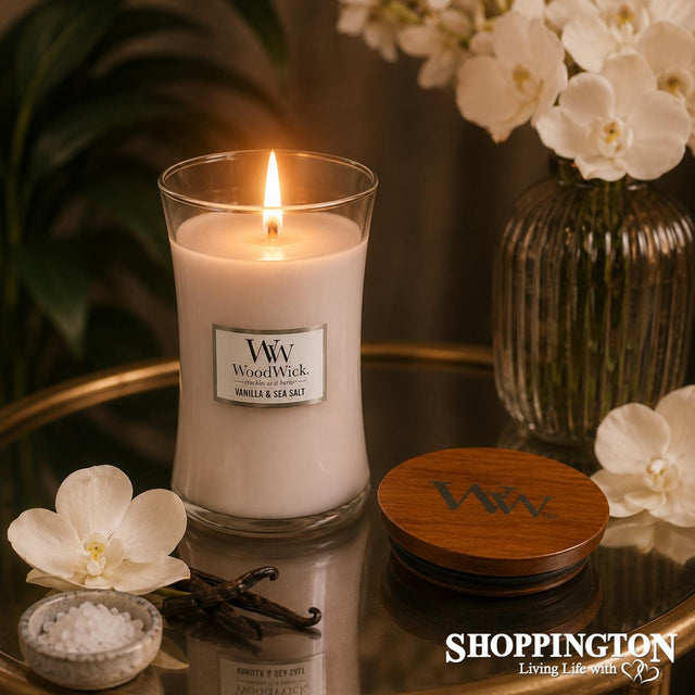 WoodWick Vanilla & Sea Salt Large