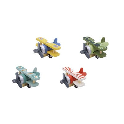 Wooden Pull Back Aeroplane