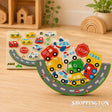 Wooden Puzzle - 2 in 1 Balance Game - Transportation