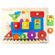 Wooden Puzzle / Train with knobs