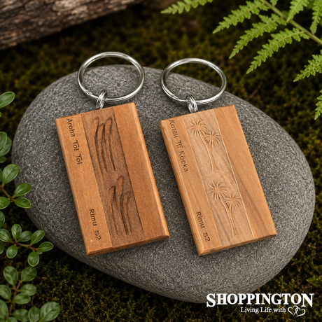 Wooden Rimu Keyrings