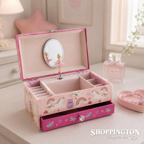 Woodland Rainbow Musical Jewellery Box / Large