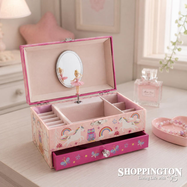 Woodland Rainbow Musical Jewellery Box / Large