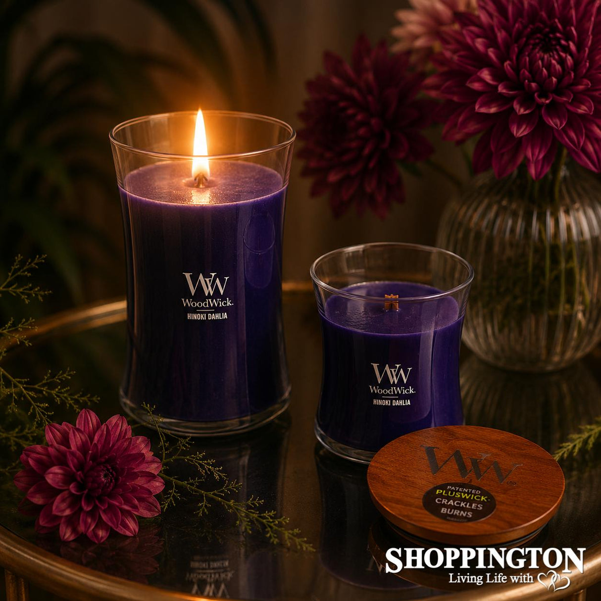 Woodwick Hinoki Dahlia Large