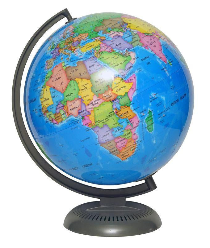 World Globe with plastic stand