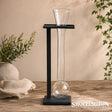 Yard Glass with Timber Stand