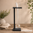 Yard Glass with Timber Stand
