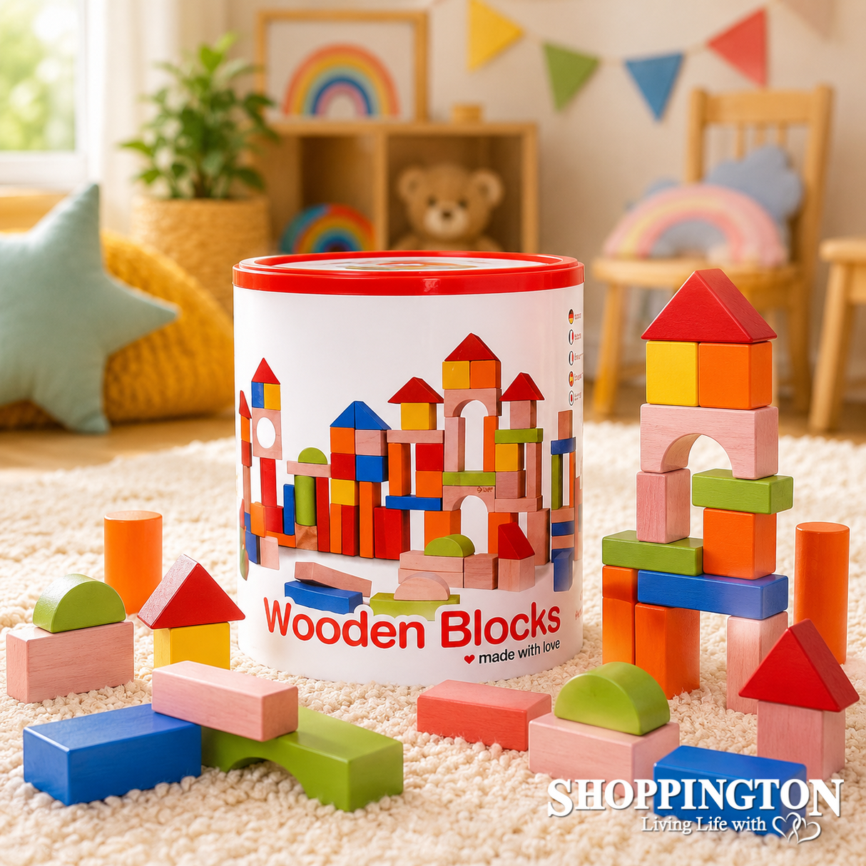 Wooden Blocks 100pc
