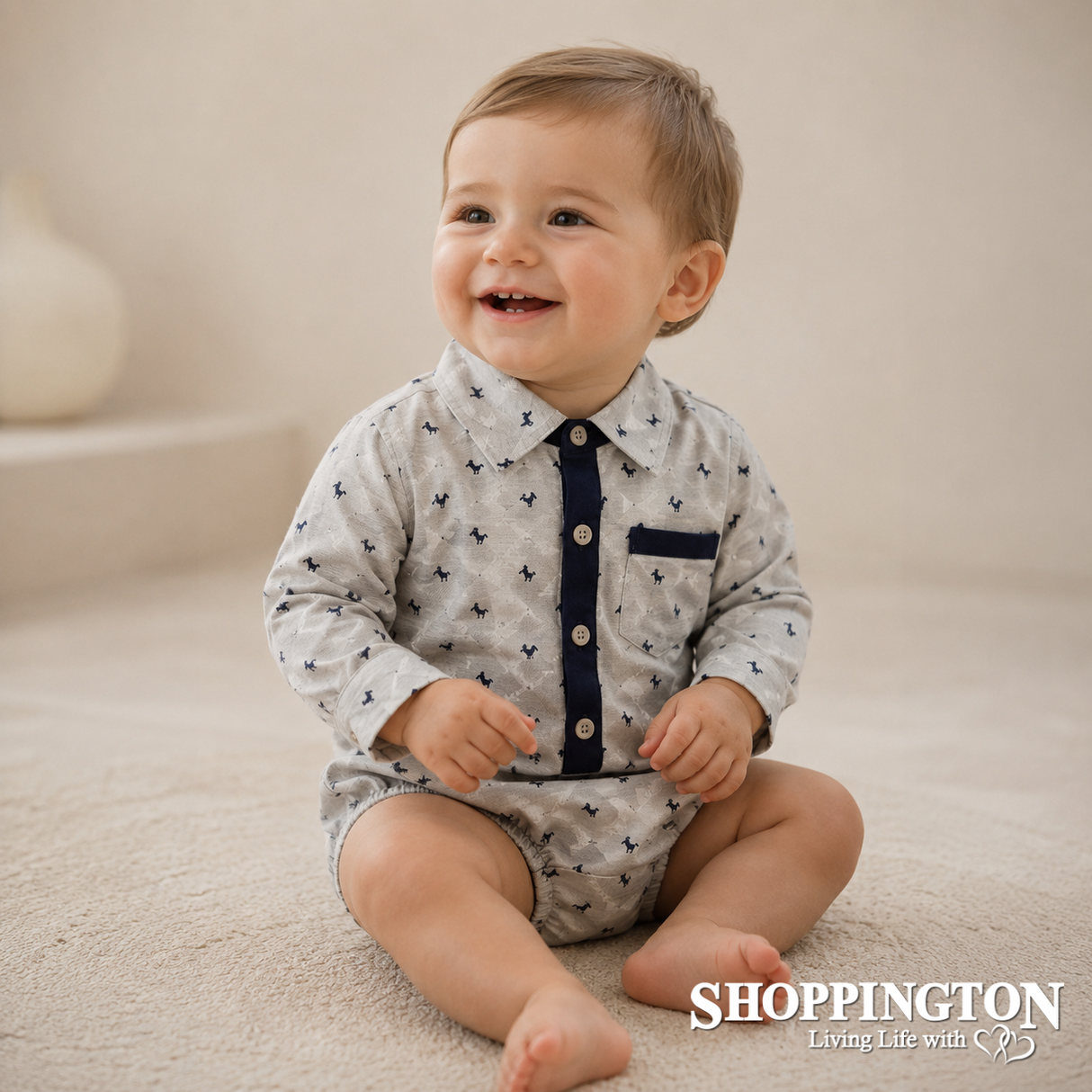 Arthur Avenue - Horsey Shirt Onesie