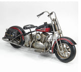 Die Cast Metal Replica Black & Red Motorbike