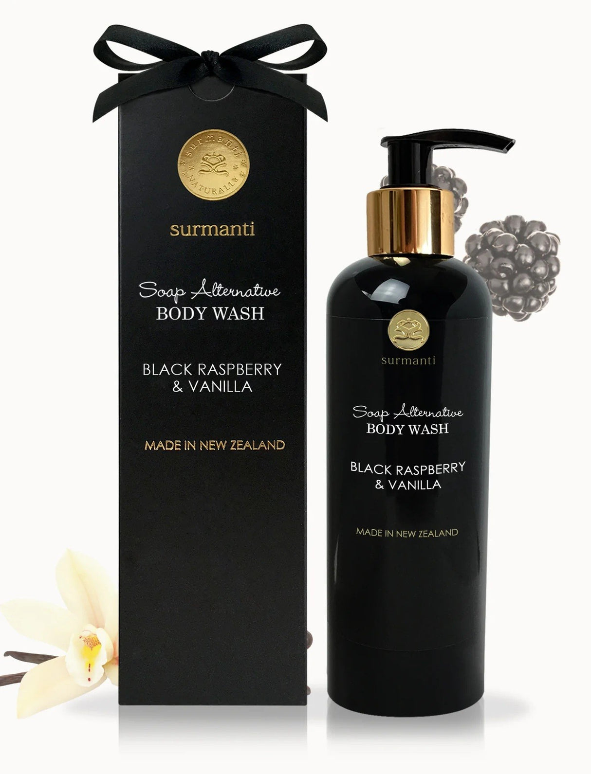 Surmanti Black Raspberry & Vanilla Body Wash
