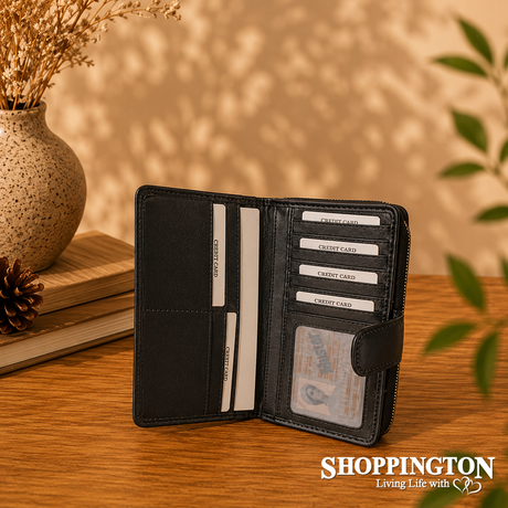 100% Leather Credit Card Wallet Holder