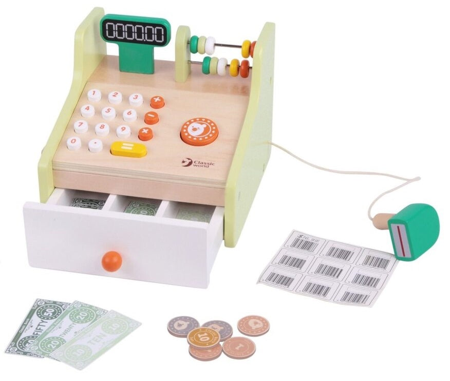 Classic World Wooden Cash Register