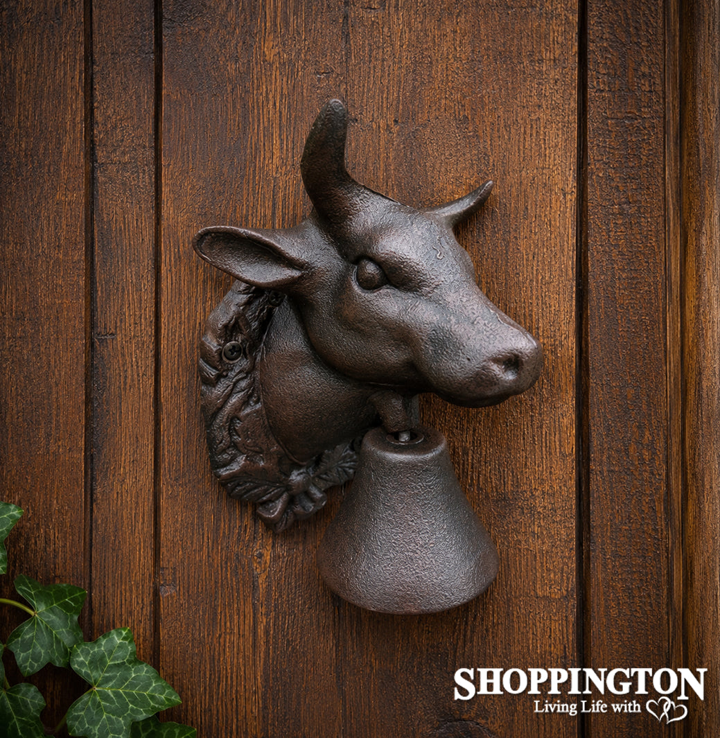 Cast Iron Cow / Bull Door Bell