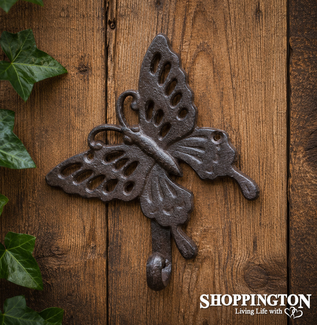 Cast Iron Butterfly Hook Single