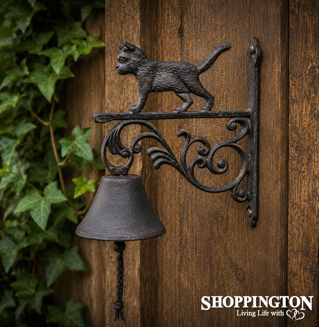 Cast Iron Cat Door Bell