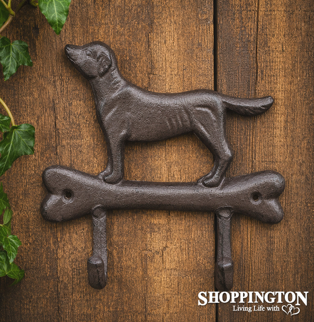 Cast Iron - Dog on Bone Hook
