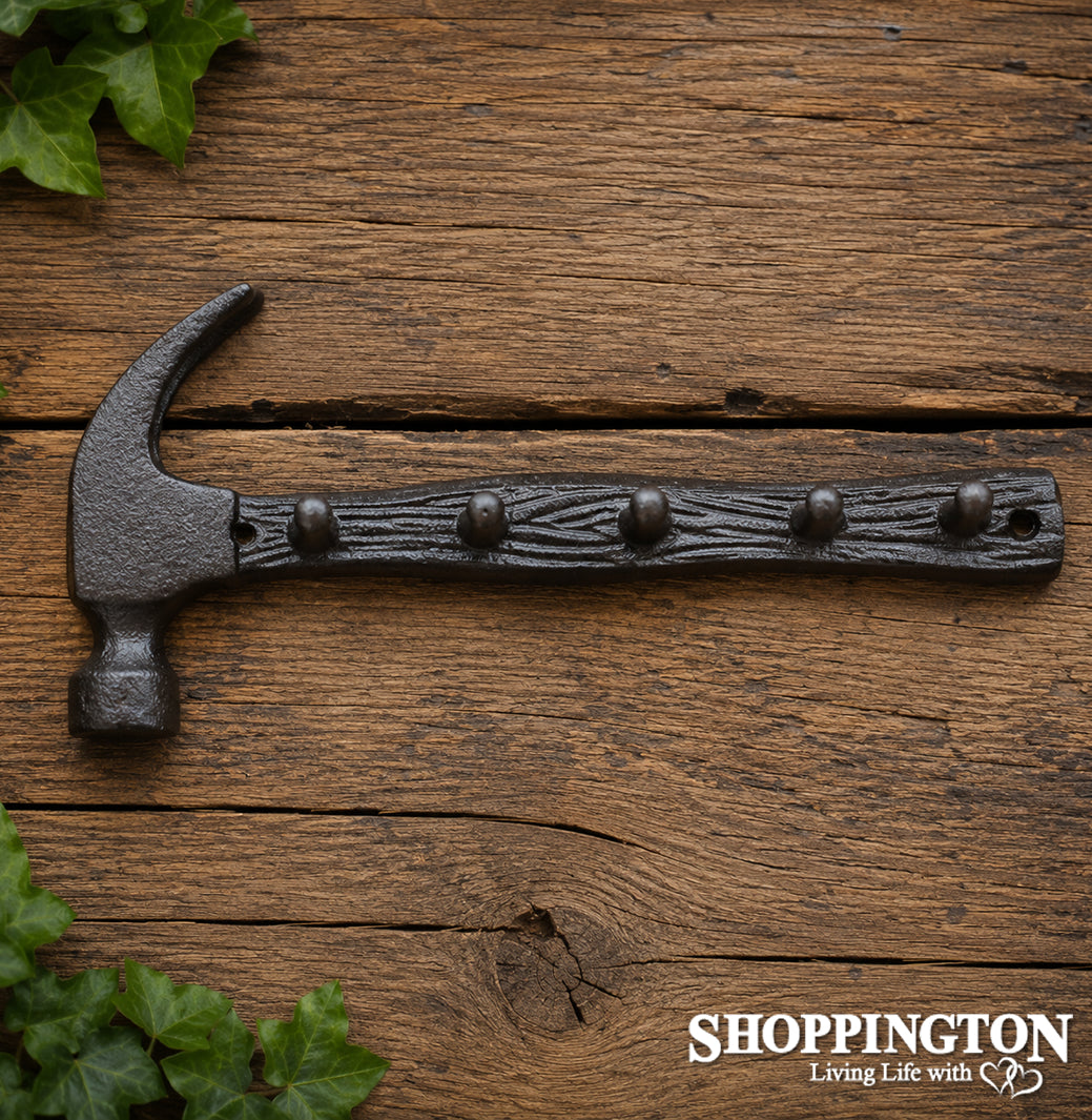 Cast Iron Hammer Key Hook