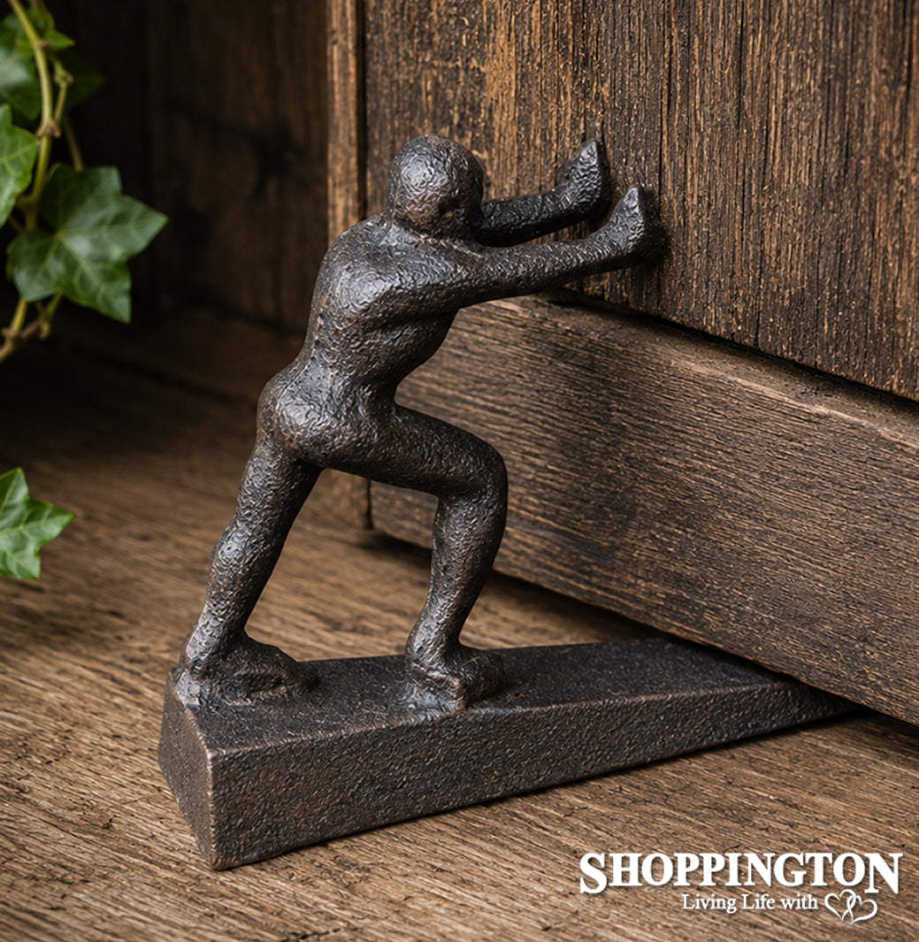 Cast Iron Door Stop - Strong Man