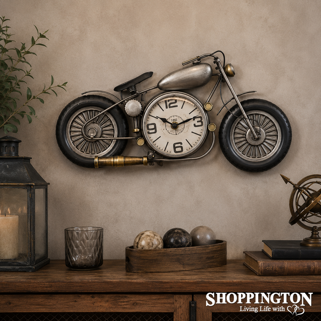 Motorbike Wall Clock
