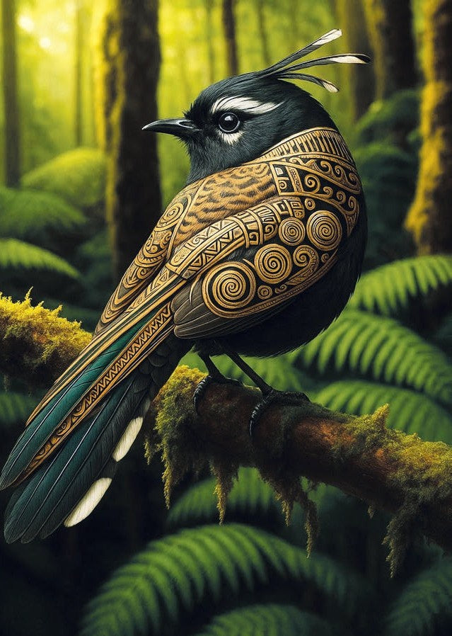 Doug Healey Greetings Card - Fantail