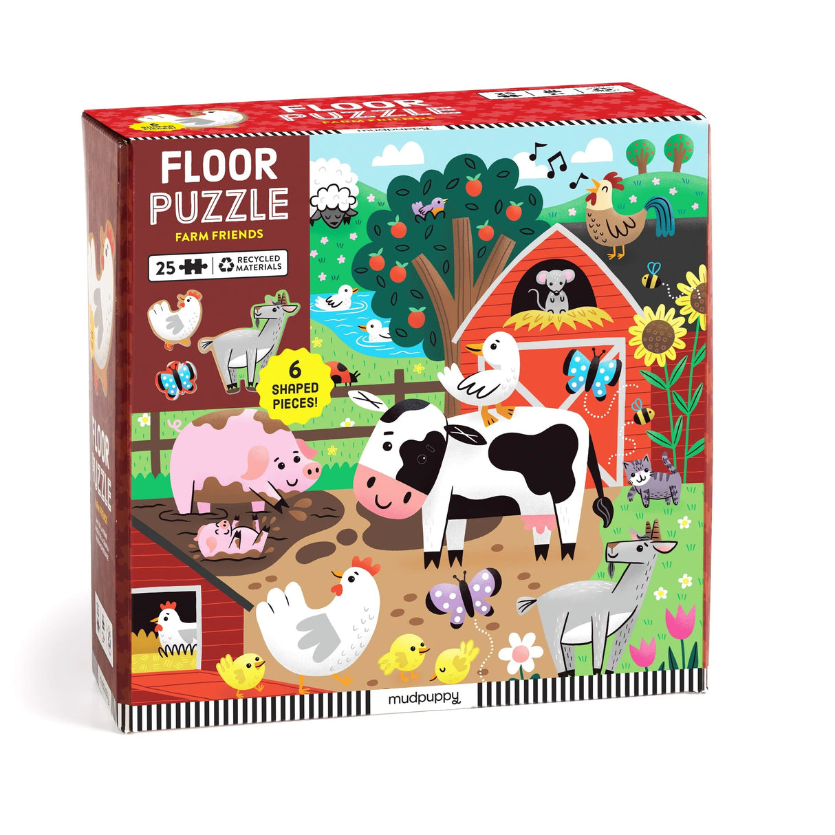 Mudpuddy Floor Puzzle - Farm Friends