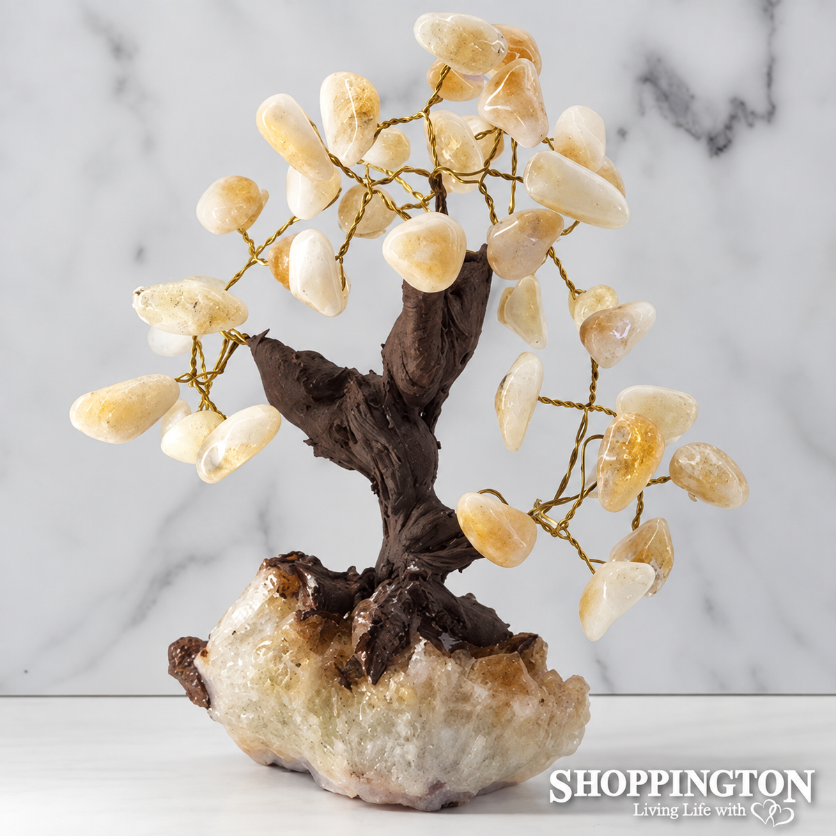 Crystal Gemstone Tree #4 / Citrine