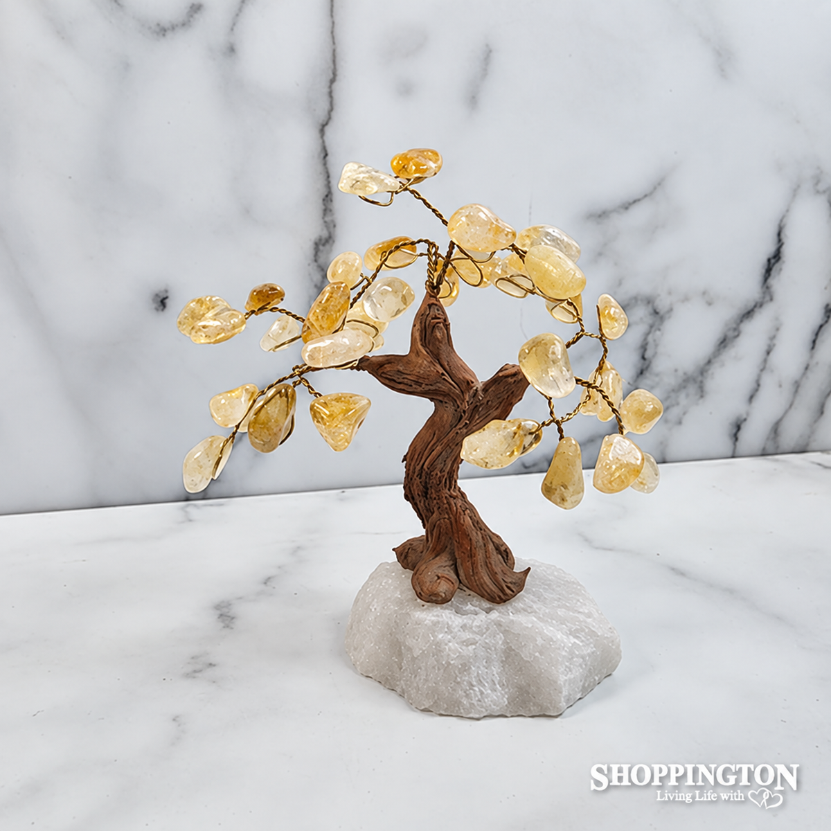 Crystal Gemstone Tree - Citrine 15cm