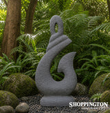 Garden Sculpture - Concrete Fish Hook 70cm