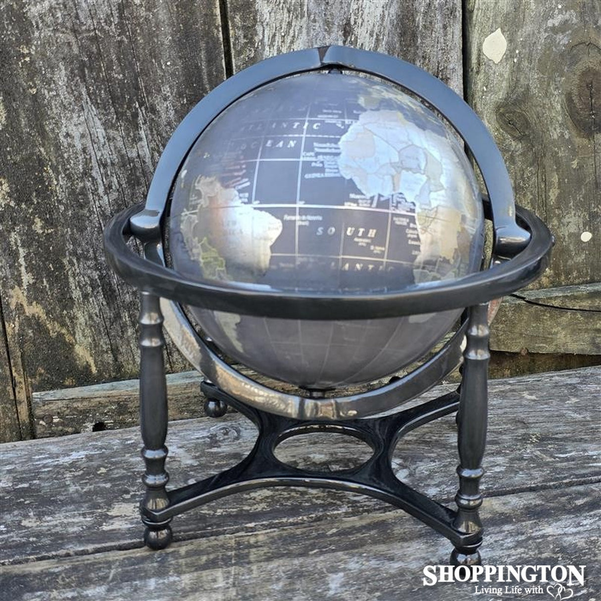 World Globe on Black Frame