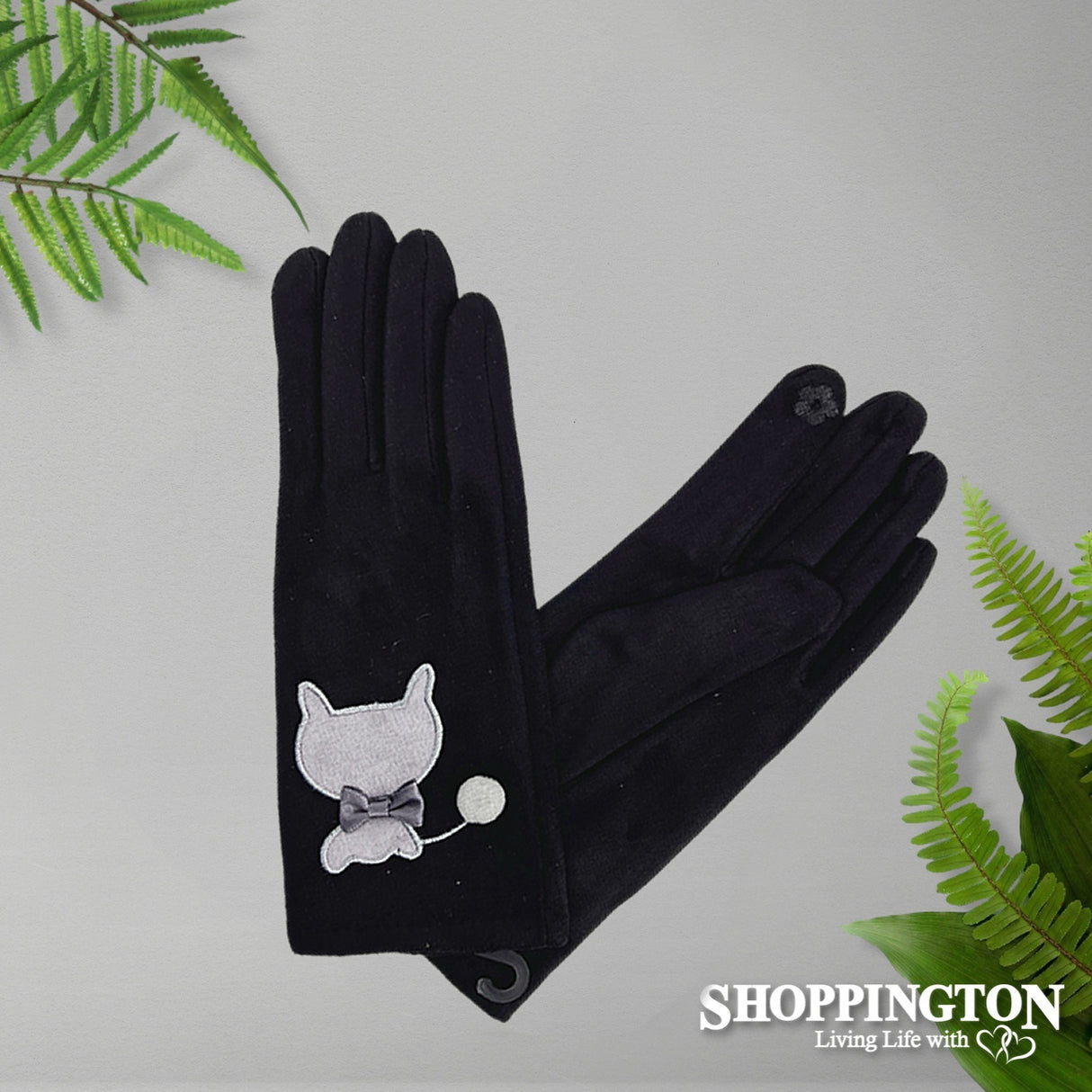 Gloves - Suede Pussycat - Black