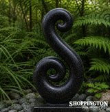 Garden Sculpture - Terrazzo - Fish Hook Black