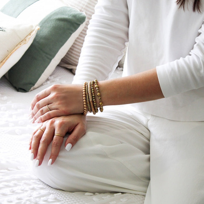 Golden Haze 5pc Bracelet Set