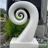 Garden Sculpture - Terrazzo Koru / White 100cm