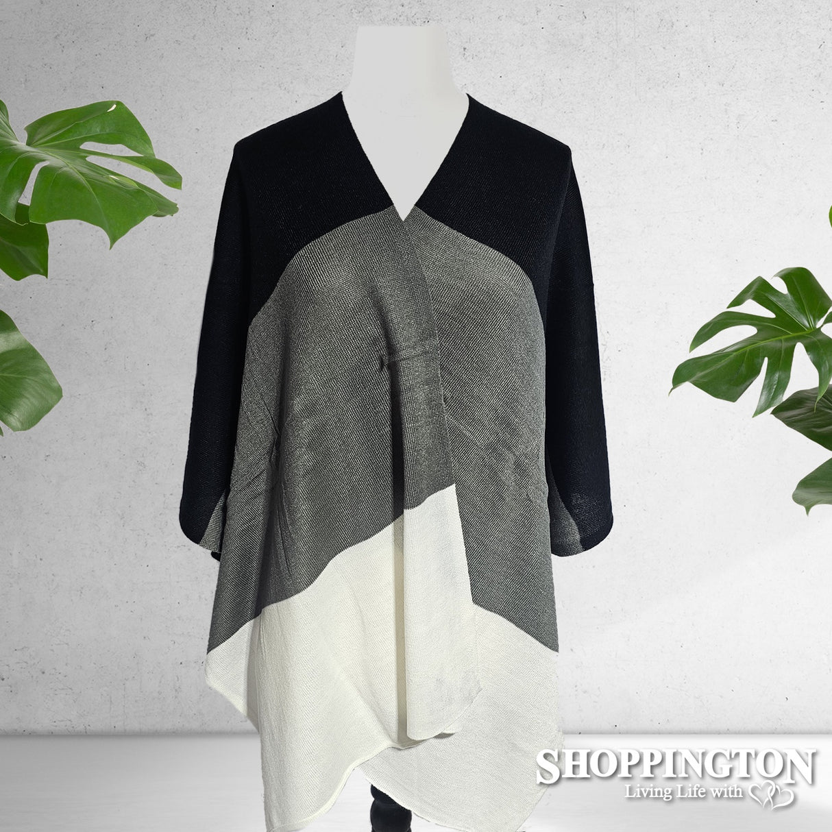 Colour Block Wrap - Black
