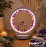 Gemstone Tree LED Lamp - Amethyst Tree