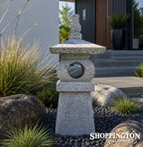 Handmade Concrete Curved Lantern
