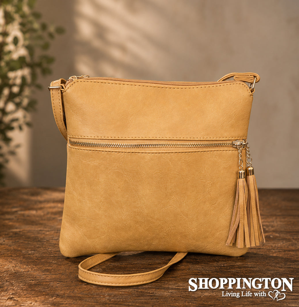 Handbag - Lara Twin Tassle - Mustard
